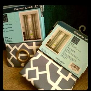 Window panel with thermal lining bundle NWT